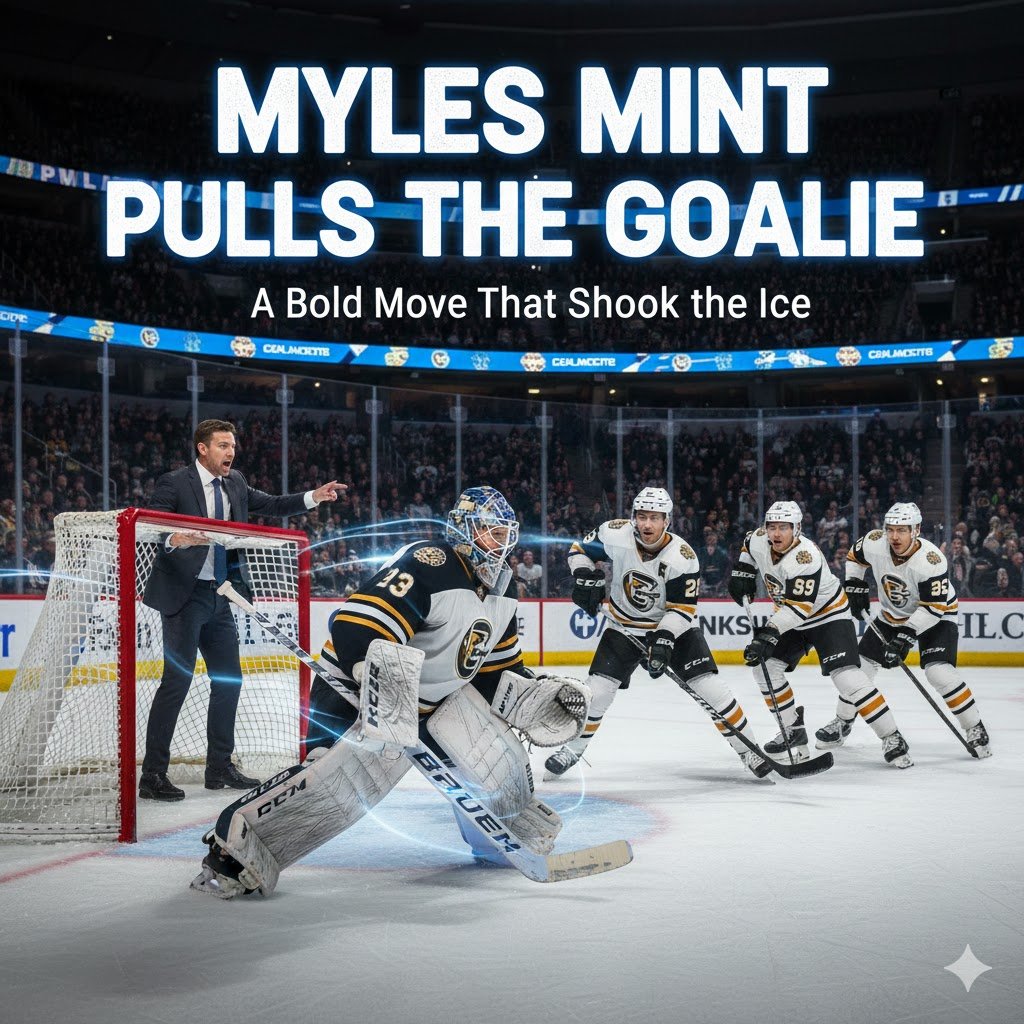 Myles Mint Pulls the Goalie: A Bold Move That Shook the Ice